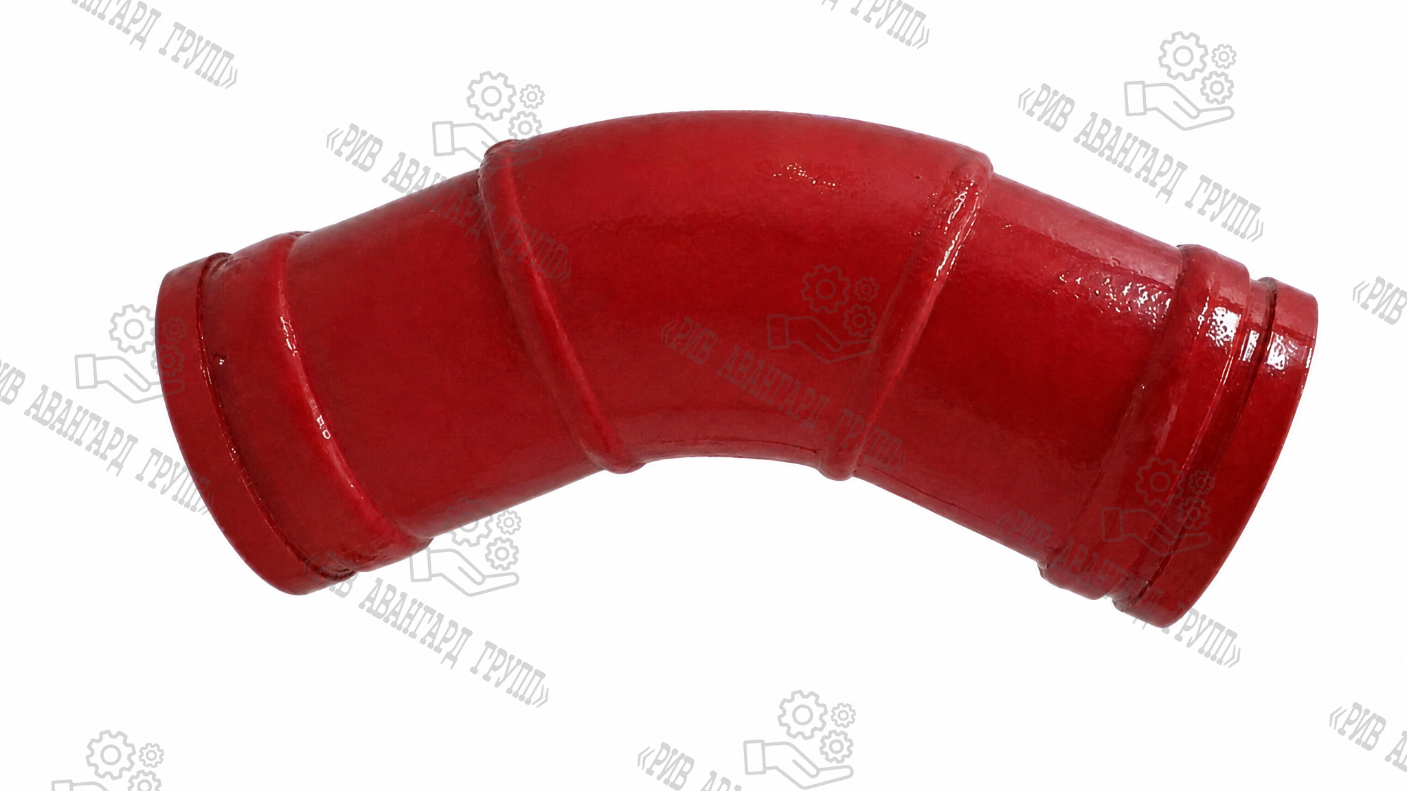 Колено бетоновода DN125 R275 45⁰ +80+80, ZOOMLION, TWIN WALL, двухслойное