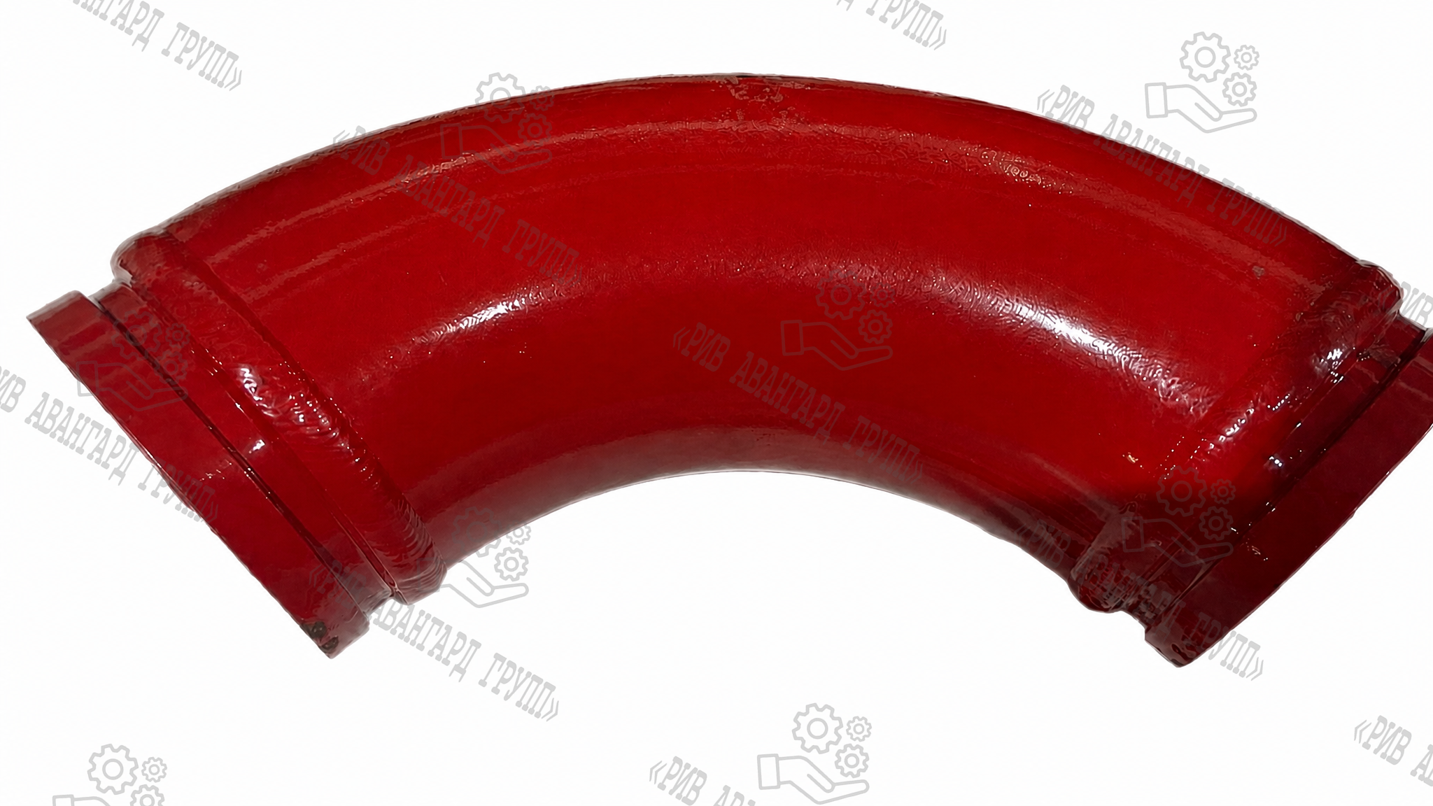 Колено бетоновода DN 125 R275 90°, двухслойный усиленный (концевой)