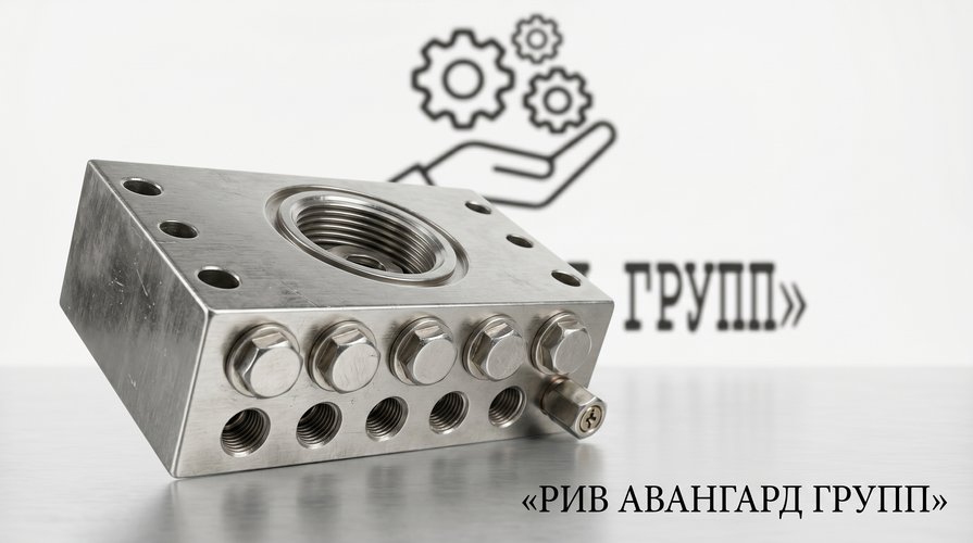 Распределитель смазки на 16 портов 2 отверстия (малый)
