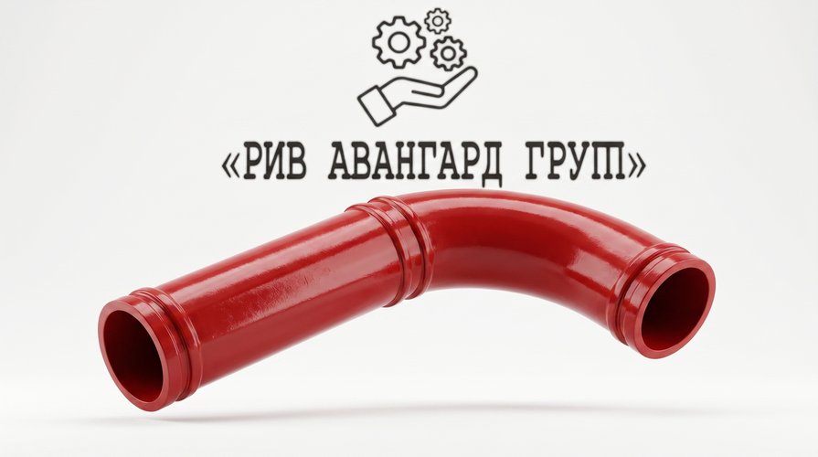 Угол бетоновода (колено, поворот) DN125-R275-90 + 411 мм (двухслойный)