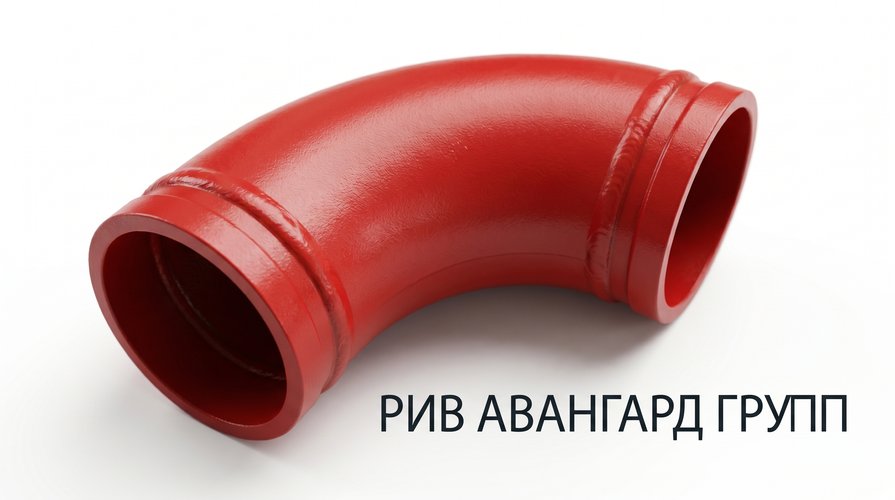 Угол бетоновода DN125-R190,5-90 двухслойный усиленный